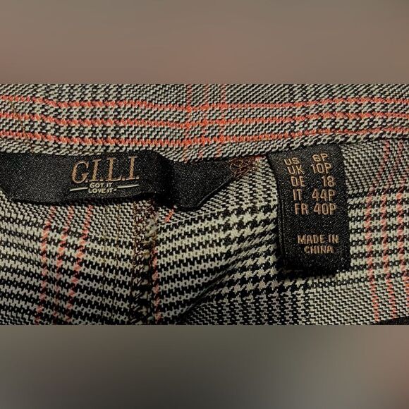 NWOT Red, Black, White Plaid Pants by G.I.L.I. (Got It Love It) Size 6P - Picture 5 of 5